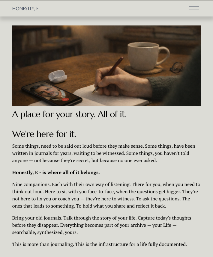 Honestly, E - Life Witnessing Platform